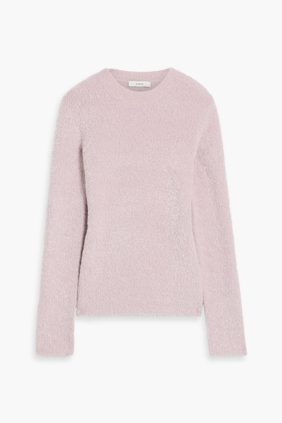 Vince Eyelash Metallic Sweater In Pink