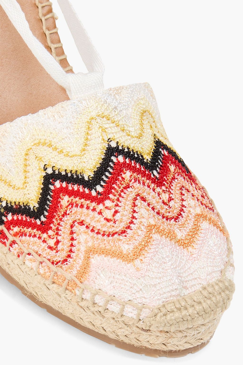 MISSONI Gehäkelte Espadrille-Wedges