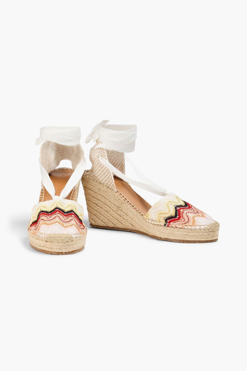 MISSONI Gehäkelte Espadrille-Wedges