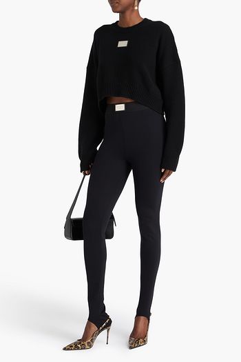 DOLCE&GABBANA بنطلون ضيق من نسيج مطاط