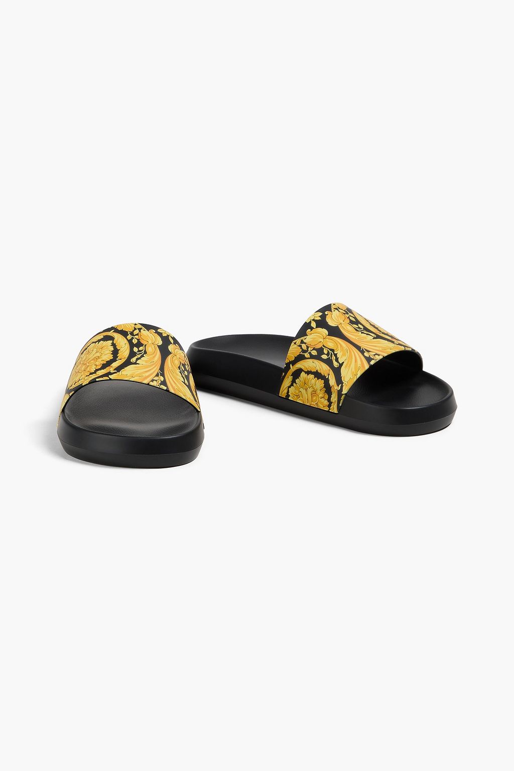 VERSACE Printed rubber slides