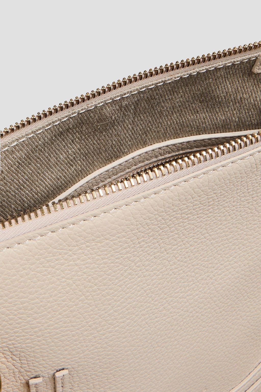 CHLOÉ Marcie fringed pebbled-leather shoulder bag