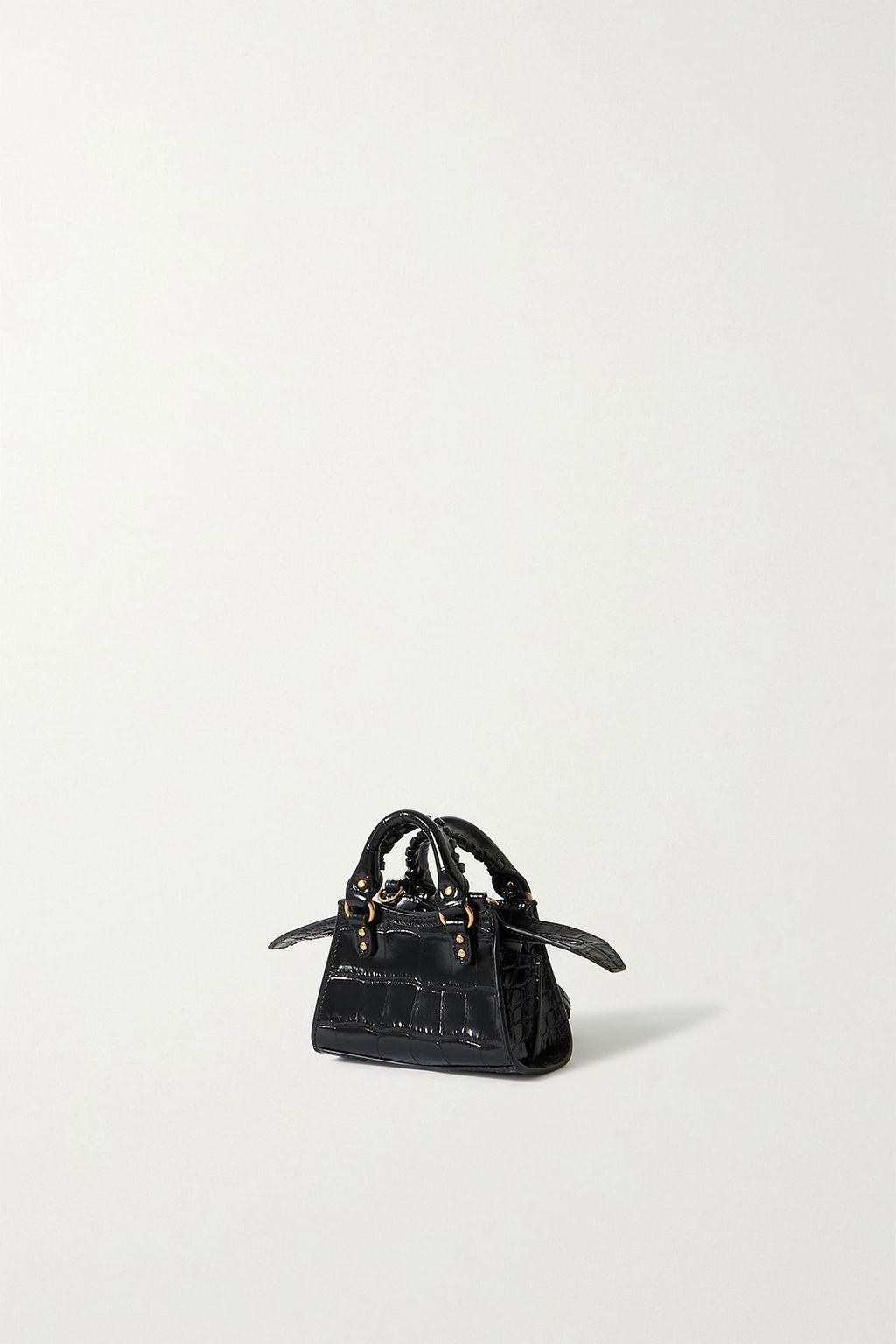 BALENCIAGA Neo Classic City super nano croc-effect leather tote