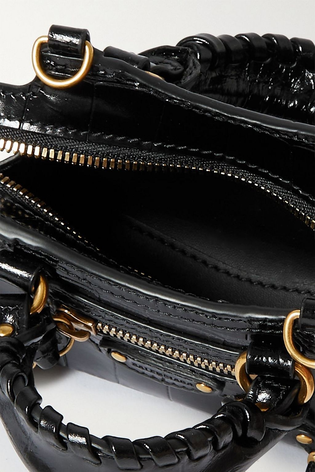 BALENCIAGA Neo Classic City super nano croc-effect leather tote