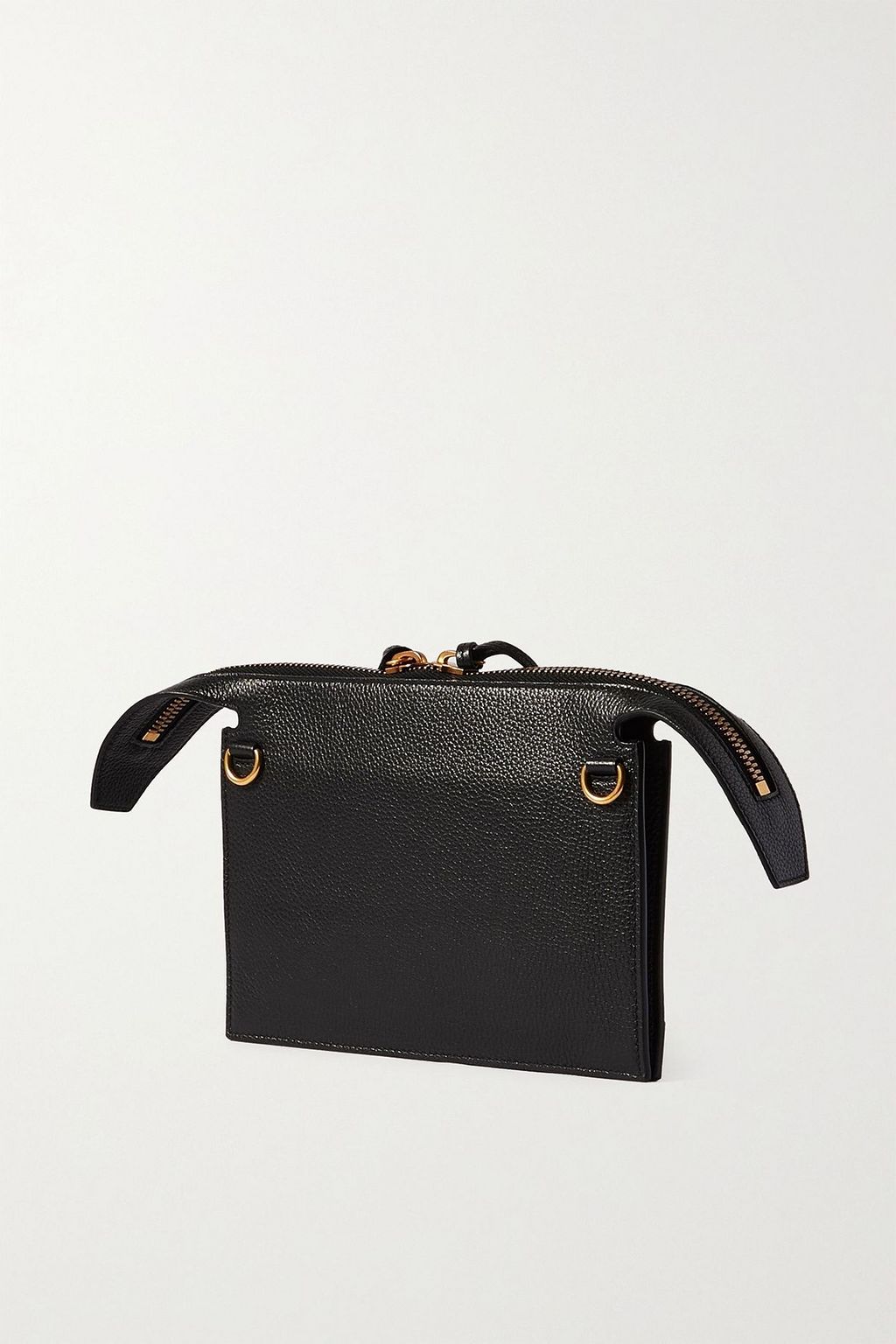 BALENCIAGA Neo Classic textured-leather pouch