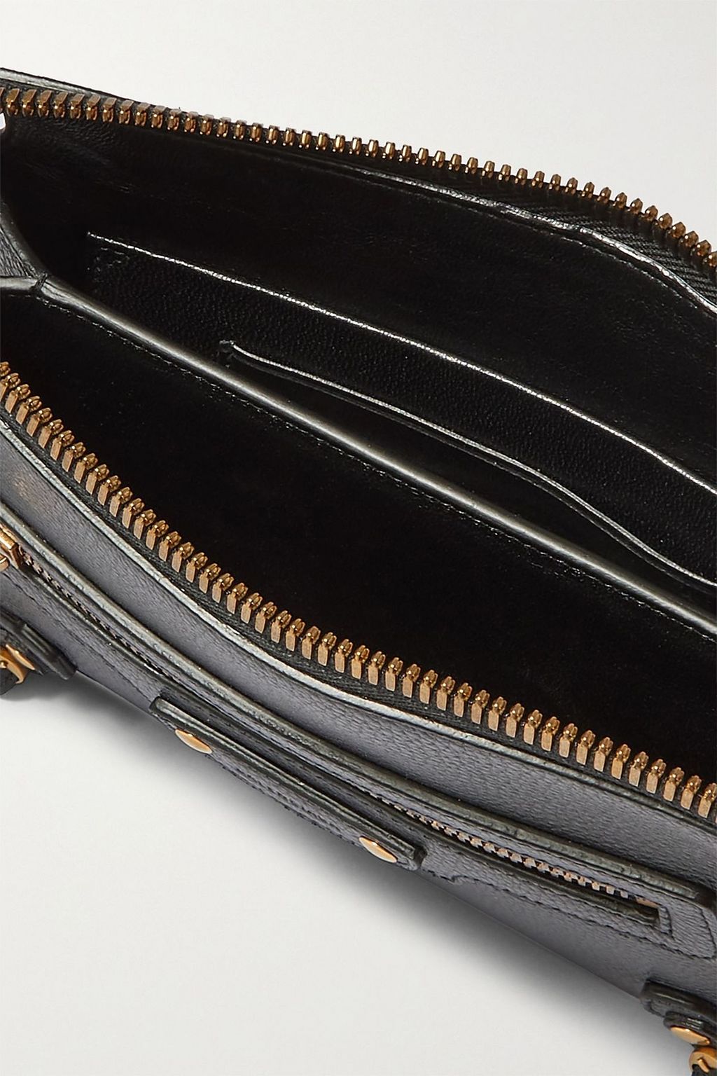 BALENCIAGA Neo Classic textured-leather pouch