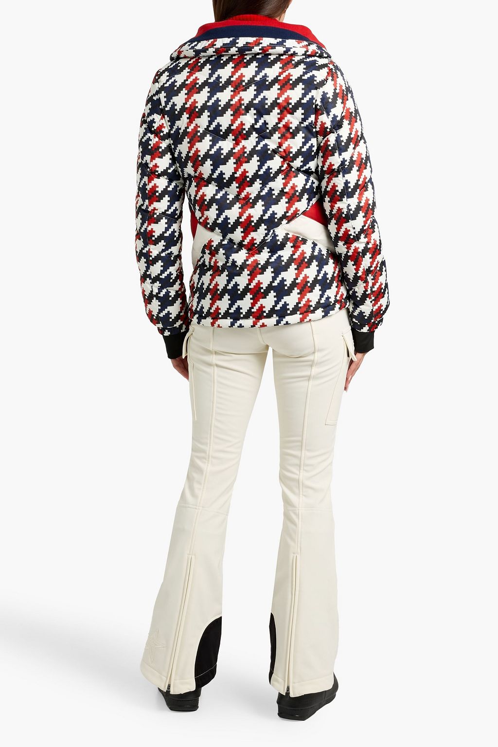 PERFECT MOMENT Quilted printed down ski jacket
