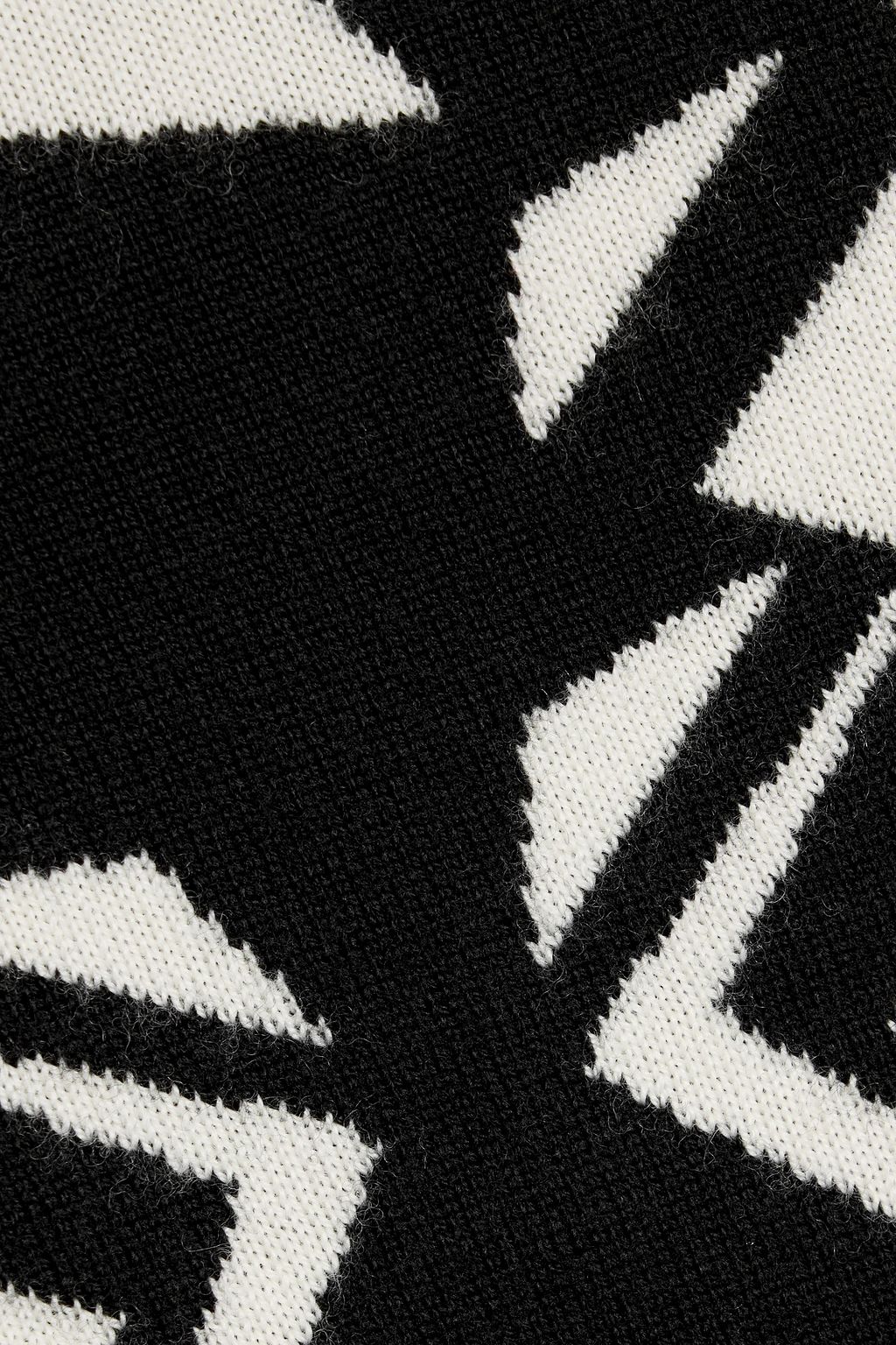 PERFECT MOMENT Intarsia merino wool turtleneck sweater
