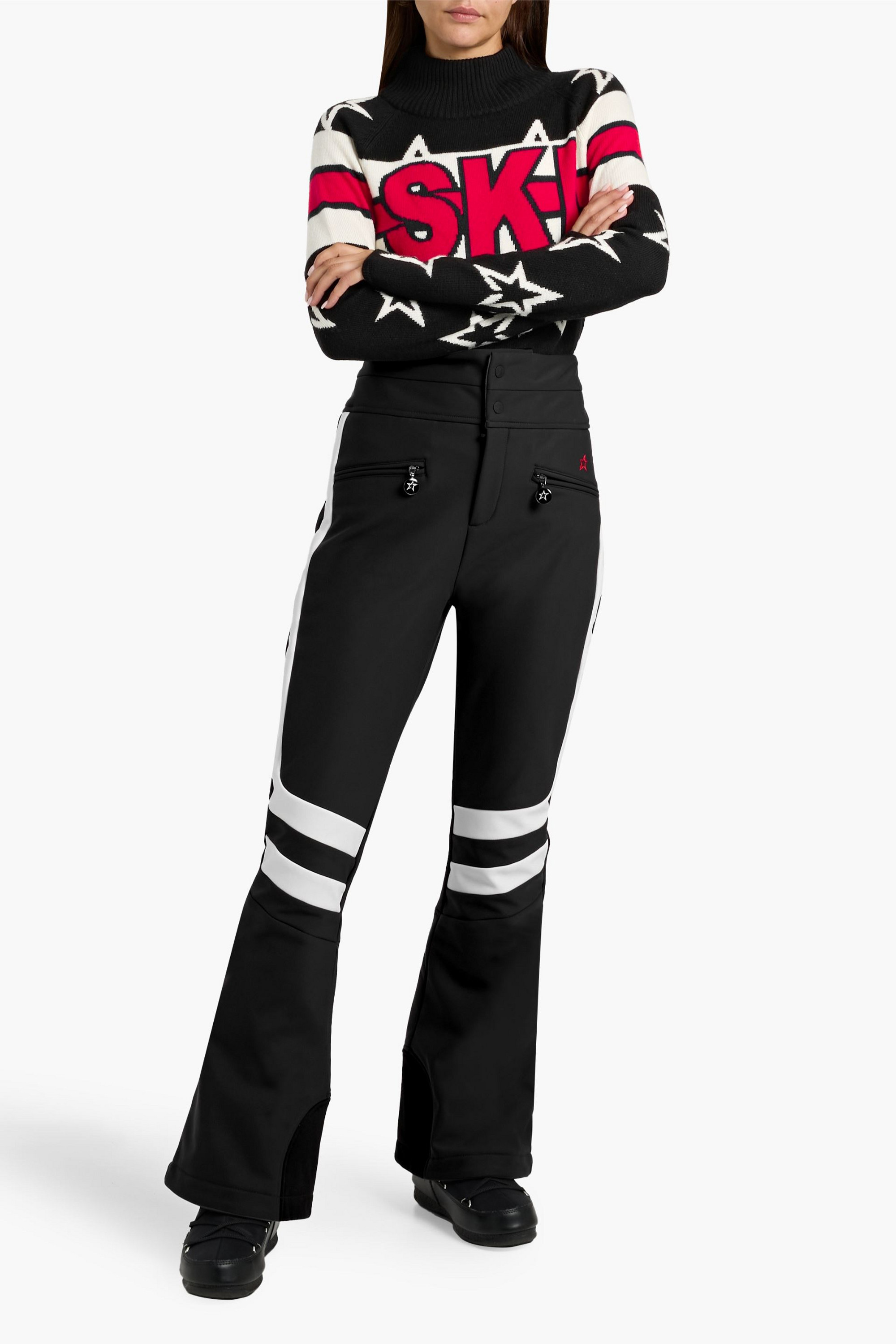 PERFECT MOMENT Brixen intarsia merino wool turtleneck sweater