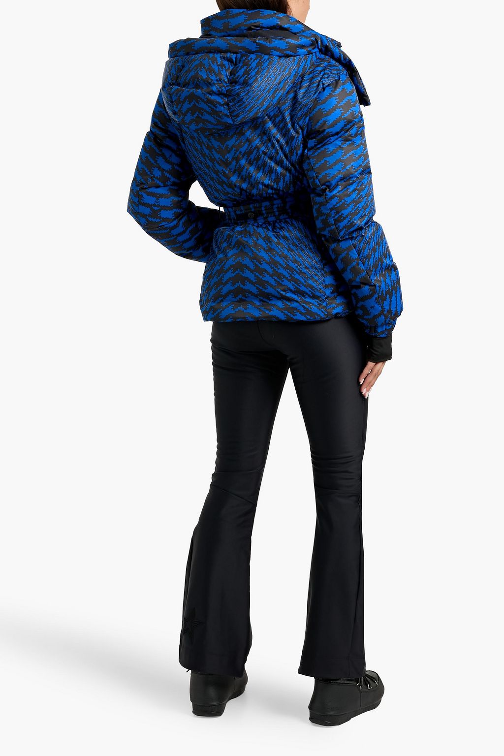 PERFECT MOMENT Candice quilted printed hooded down ski jacket