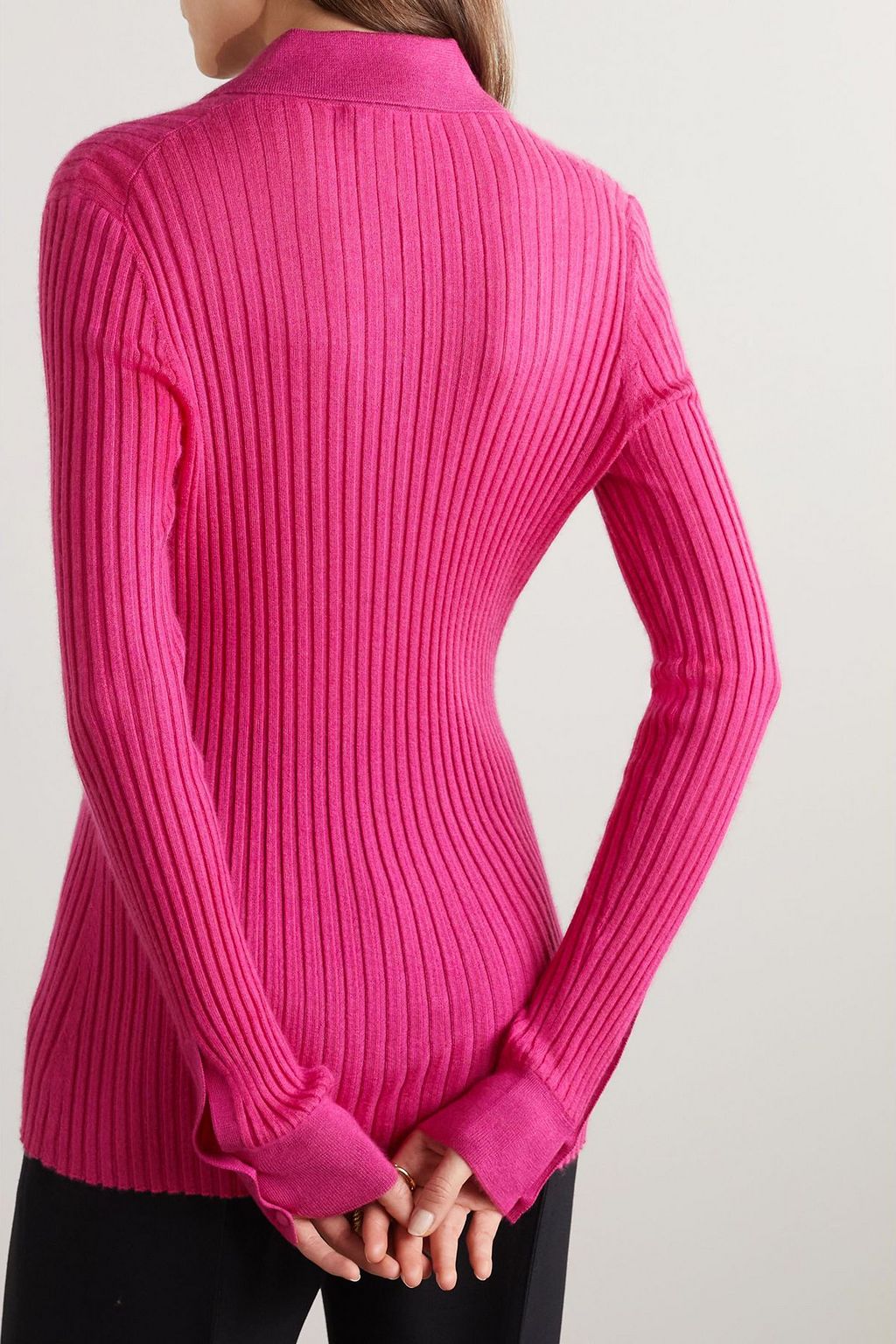 GABRIELA HEARST Cavalieri Bluse aus einer gerippten Kaschmir-Seidenmischung