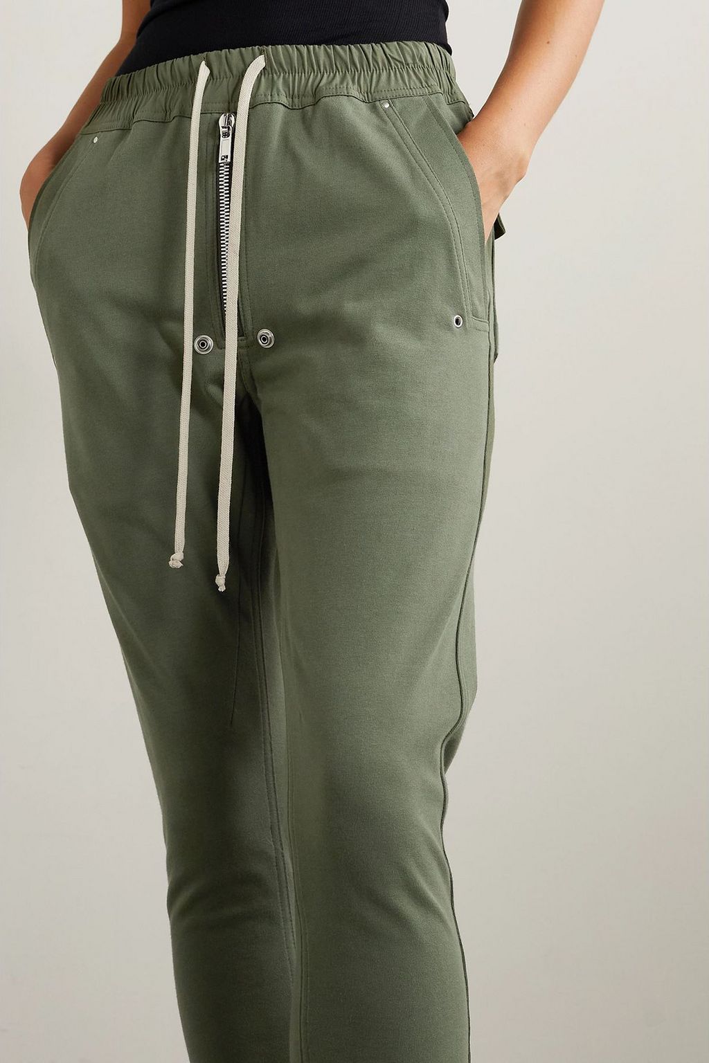 RICK OWENS Jogginghose aus Baumwoll-Jersey mit Stickerei