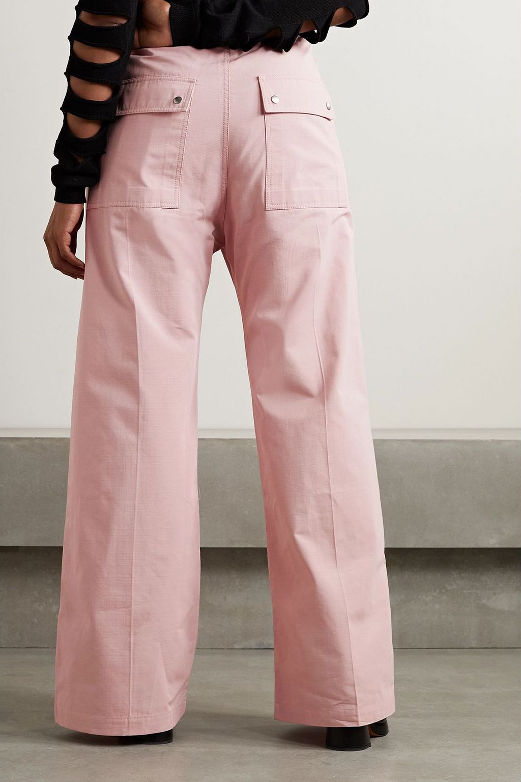 DRKSHDW BY RICK OWENS コットンリップストップ ワイド パンツ