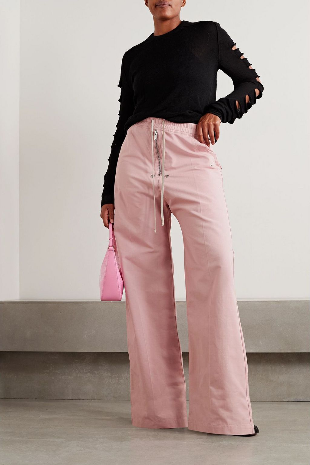 DRKSHDW BY RICK OWENS コットンリップストップ ワイド パンツ