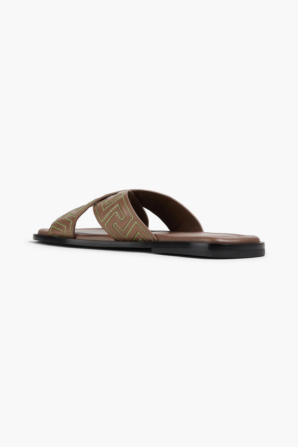 VERSACE Embroidered leather sandals