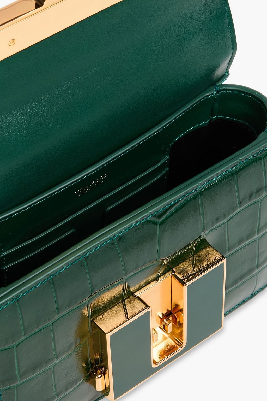 TOM FORD Croc-effect leather shoulder bag
