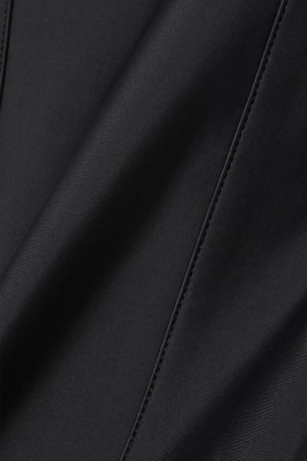 MUGLER Tie-detailed paneled ponte skinny pants