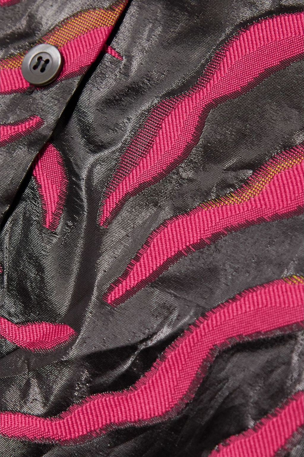 DRIES VAN NOTEN قميص من تويل ولاميه بطبعات