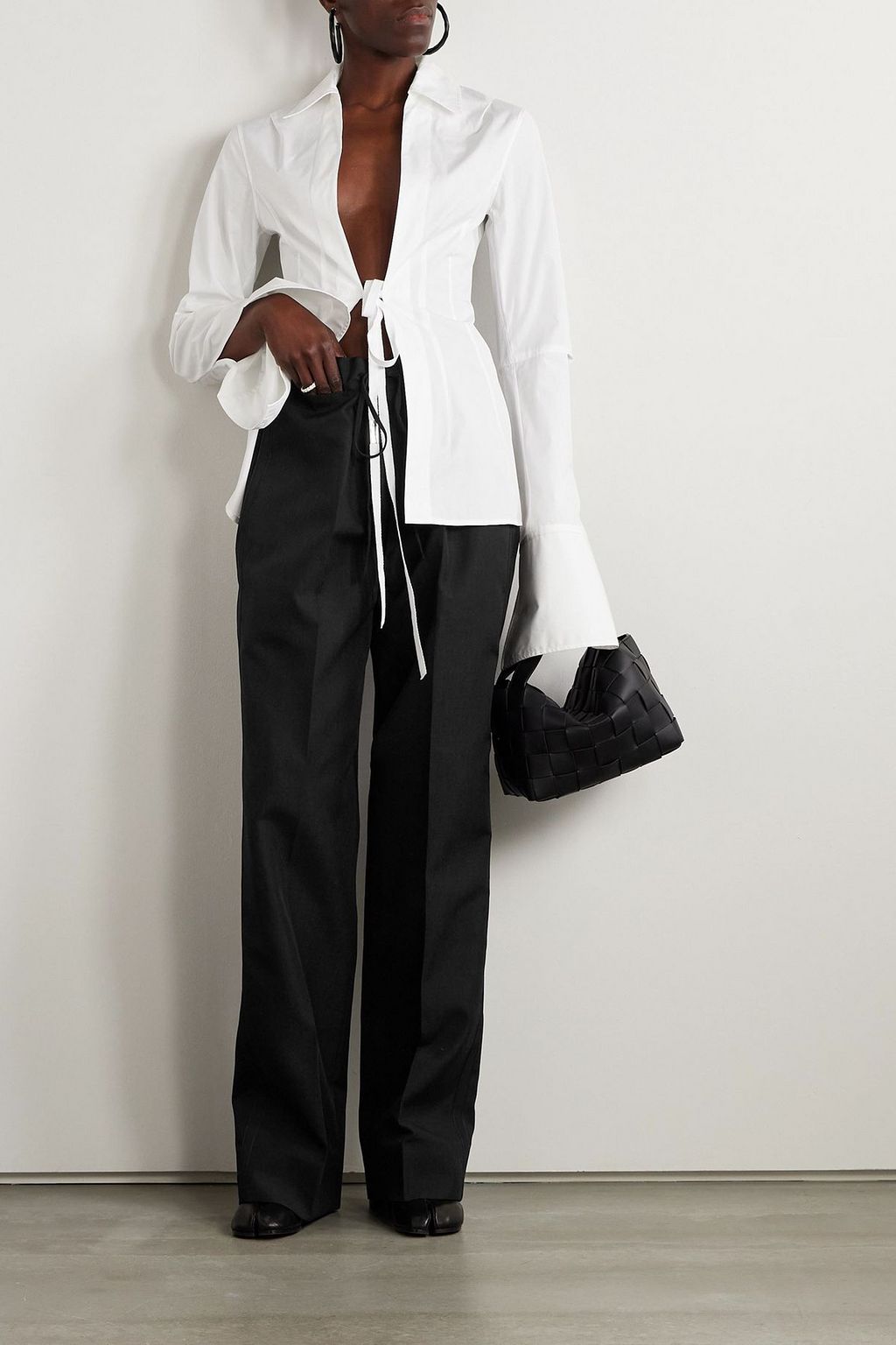 MAISON MARGIELA Hose aus Canvas mit Falten