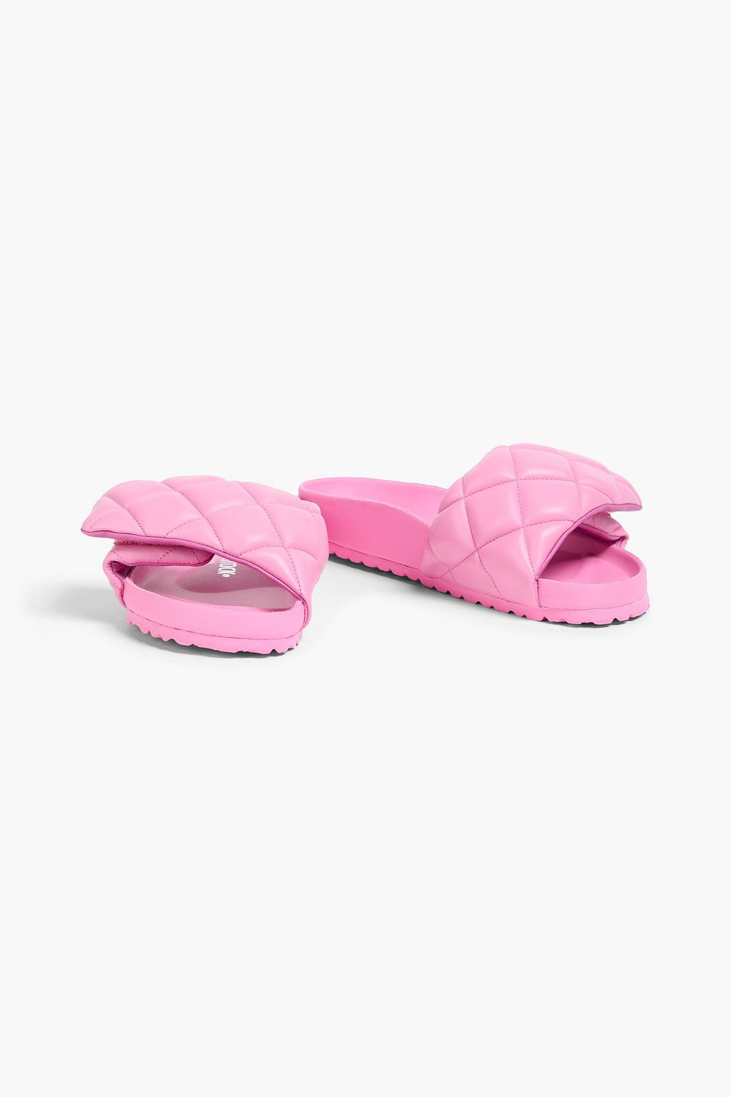 1774 BIRKENSTOCK 퀼팅 가죽 슬라이드 샌들