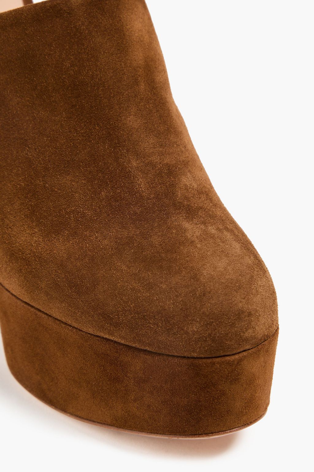 GIANVITO ROSSI Suede platform mules