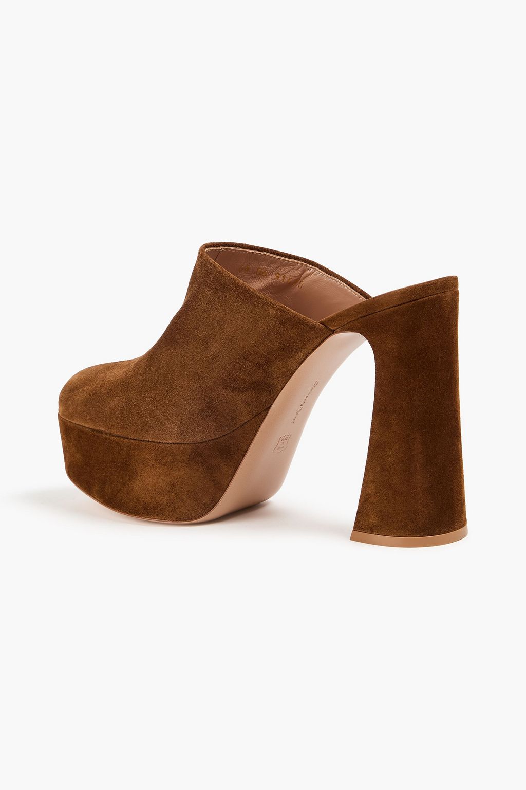 GIANVITO ROSSI Suede platform mules
