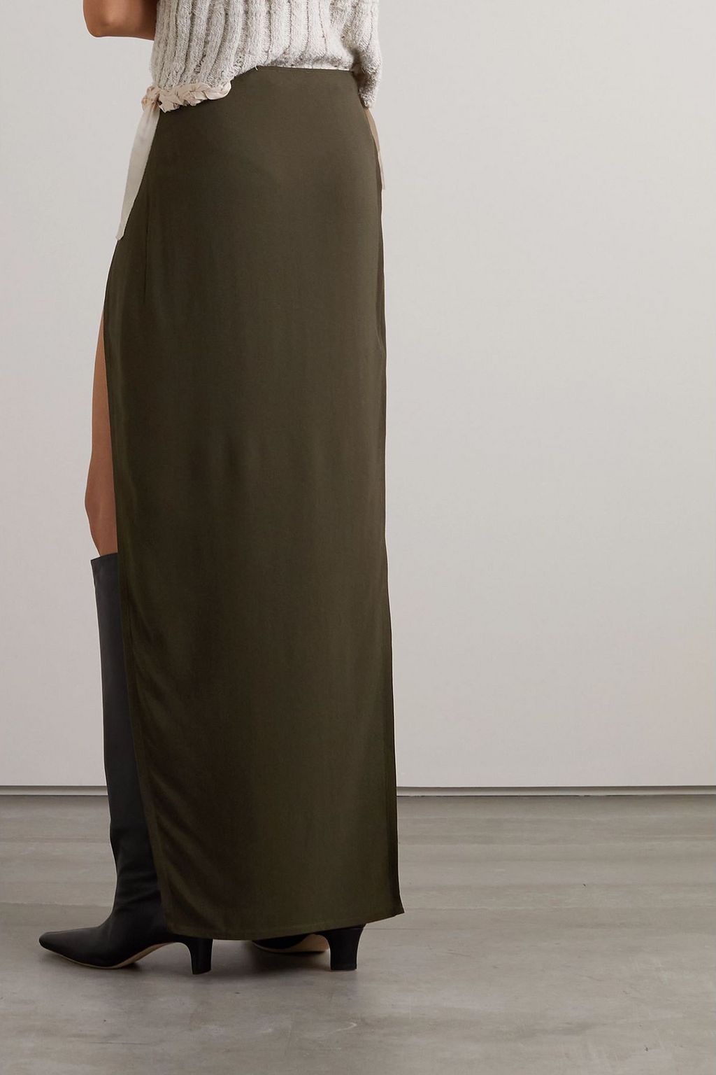IOANNES Martine crepe maxi skirt