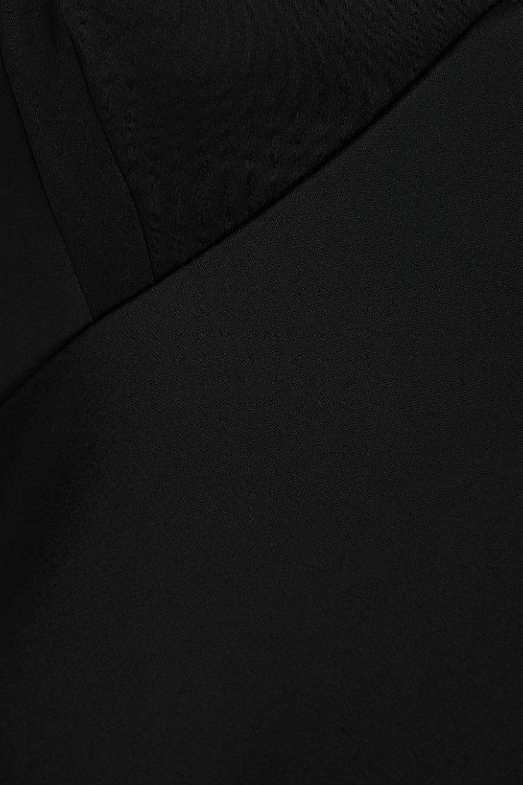 MAX MARA Maxikleid aus glänzendem Crêpe mit Cut-outs