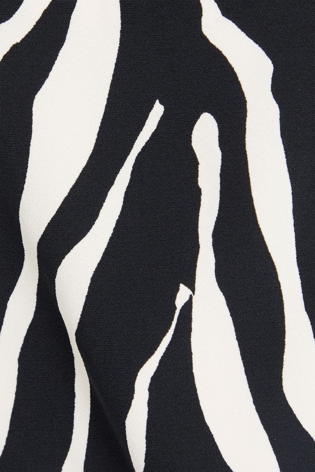DOLCE&GABBANA Cropped Oberteil aus Chiffon aus einer Seidenmischung mit Zebraprint