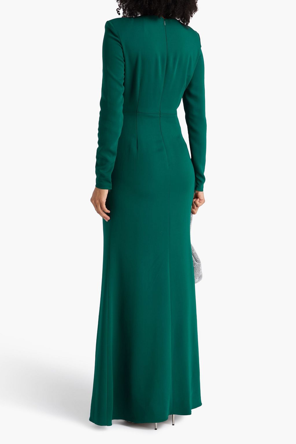 ROLAND MOURET Gathered cady gown