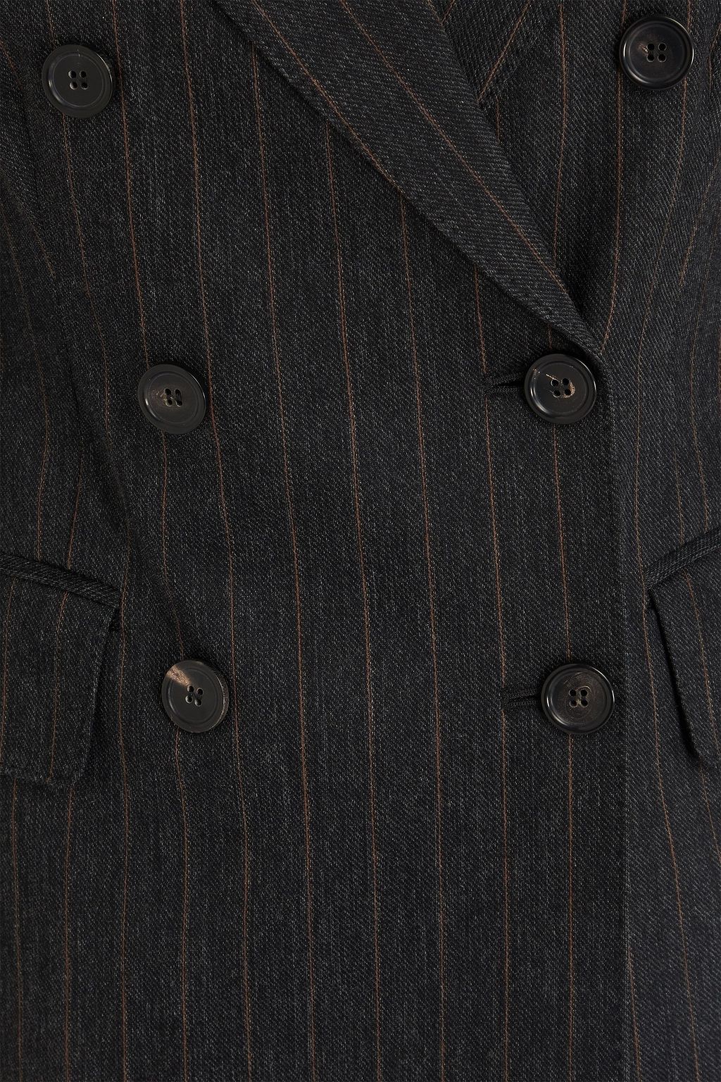 MAX MARA Ofride doppelreihiger Blazer aus Twill mit Nadelstreifen