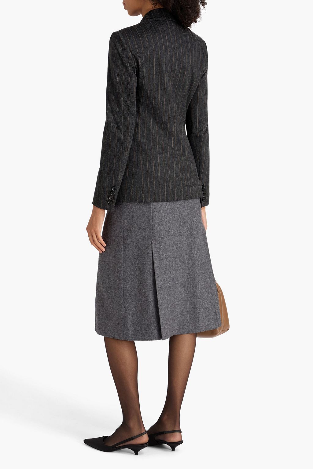 MAX MARA Ofride doppelreihiger Blazer aus Twill mit Nadelstreifen