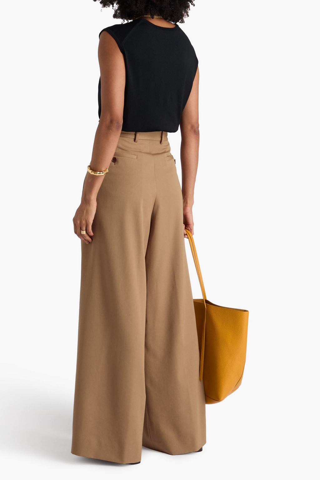 DRIES VAN NOTEN Wool-twill wide-leg pants