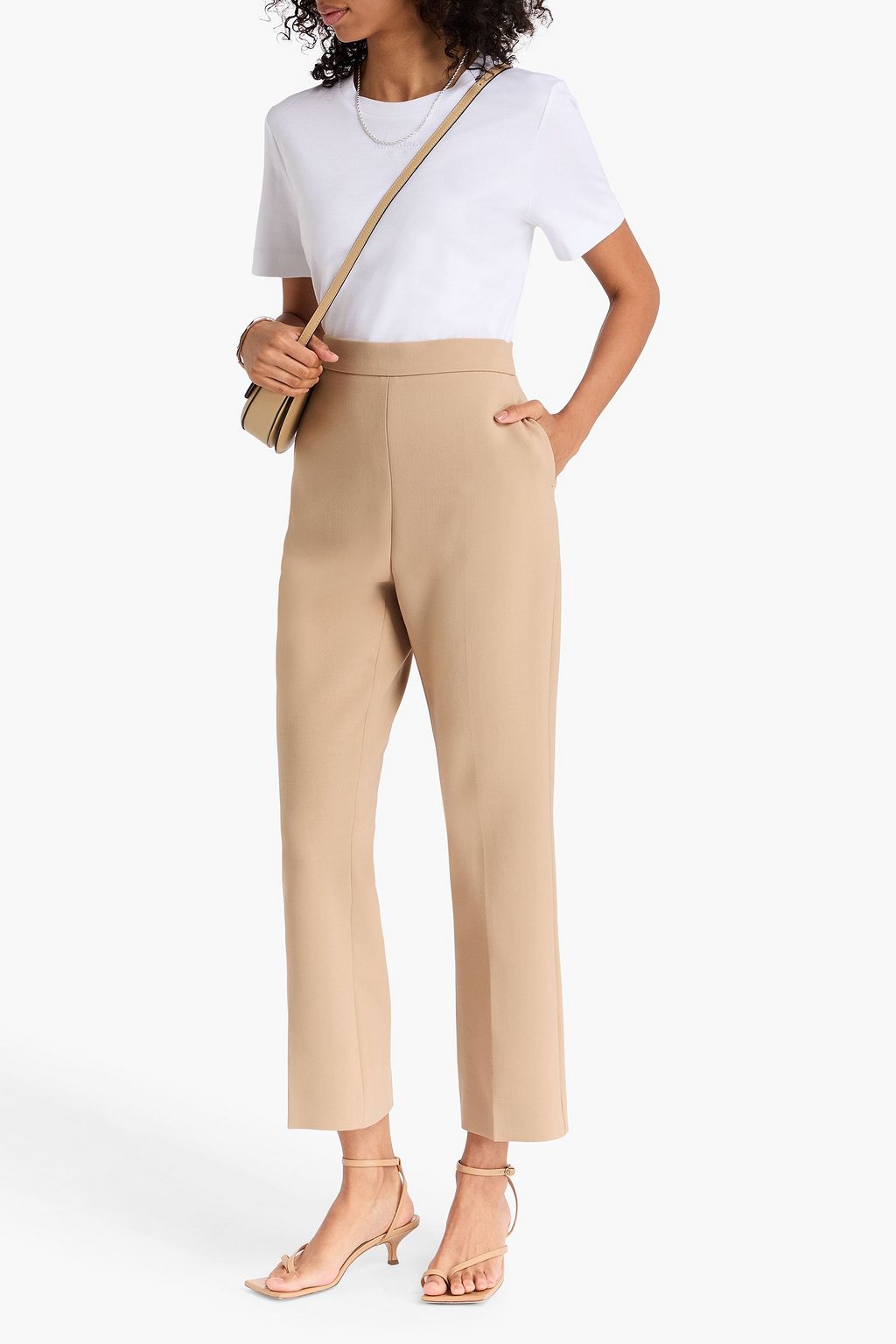 MAX MARA Hose mit schmalem Bein aus Woll-Crêpe