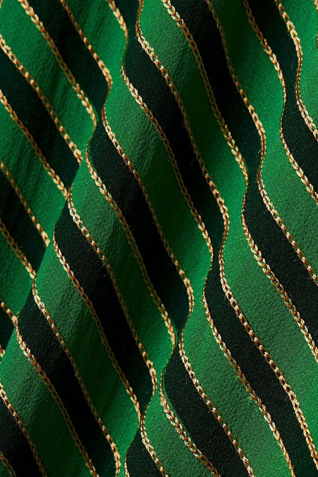 JOHANNA ORTIZ Tejiendo El Tropico embroidered printed chiffon maxi dress