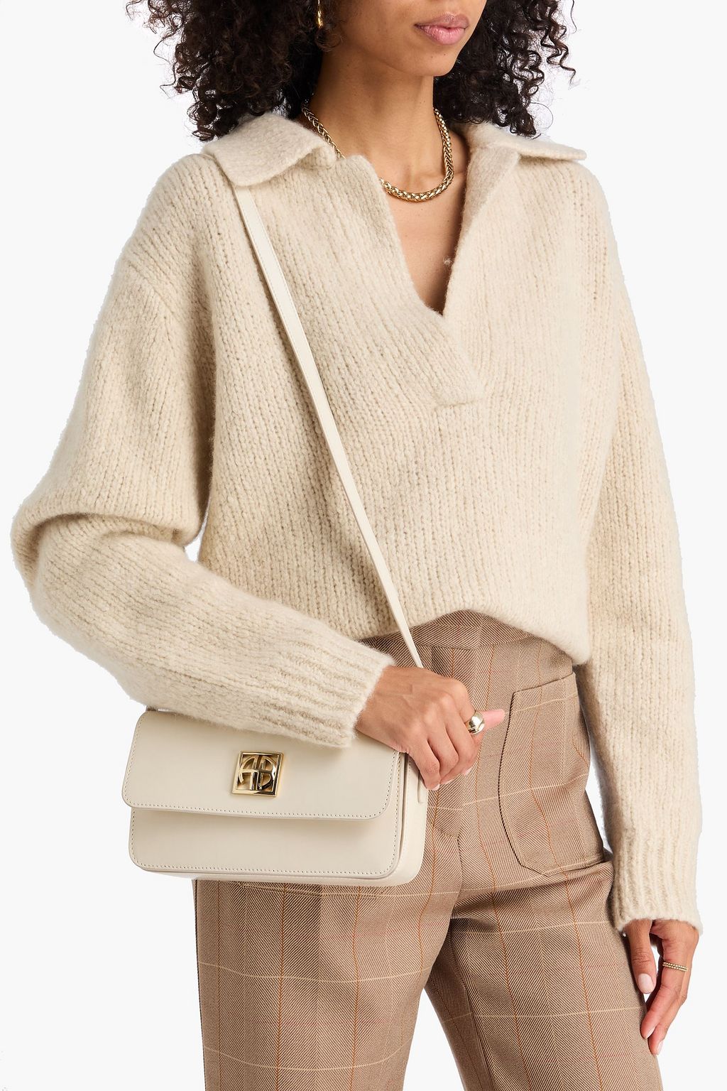 ANINE BING Elly leather shoulder bag