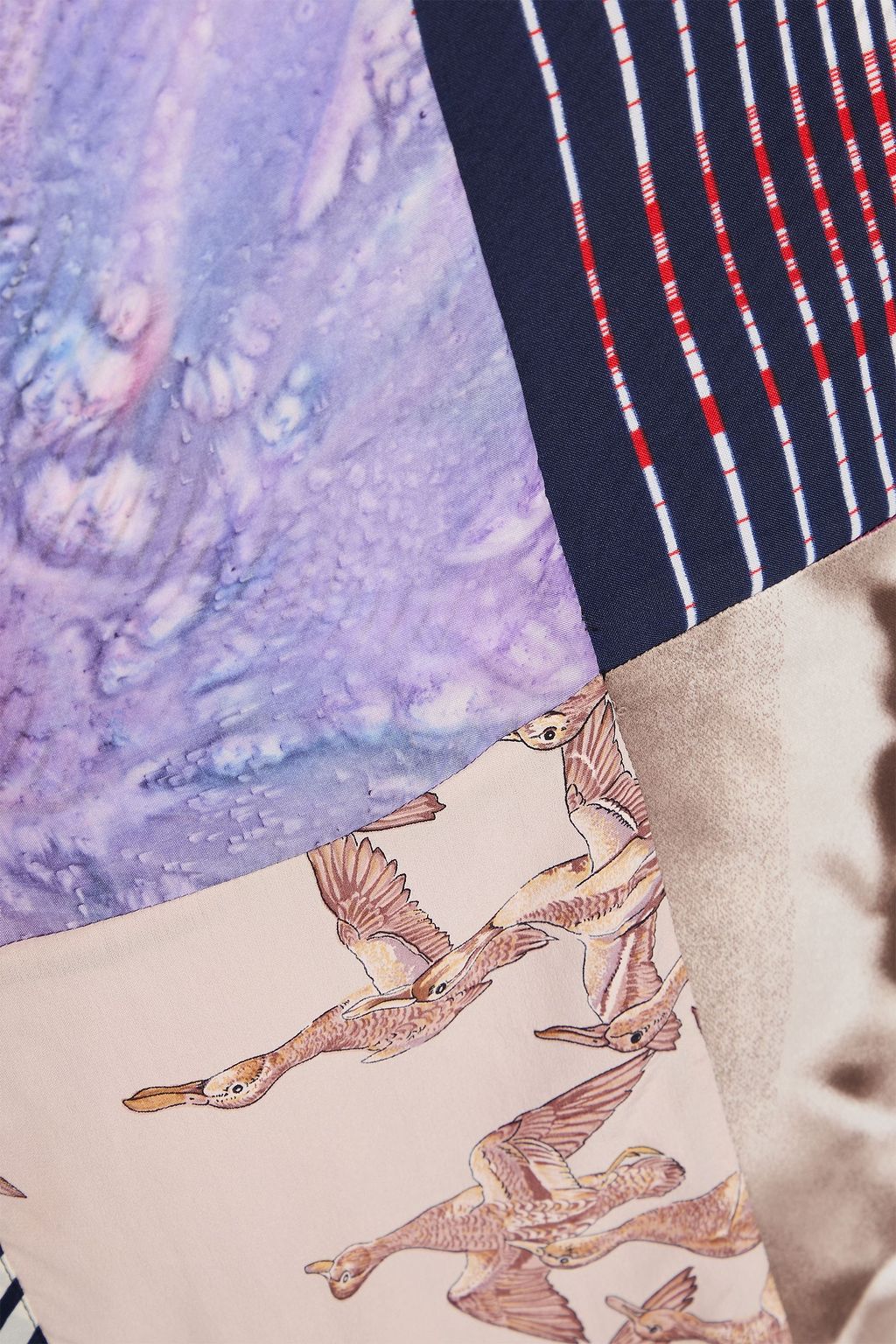 CONNER IVES Bleistiftrock „Reconstituted“ aus einer Seidenmischung mit Print