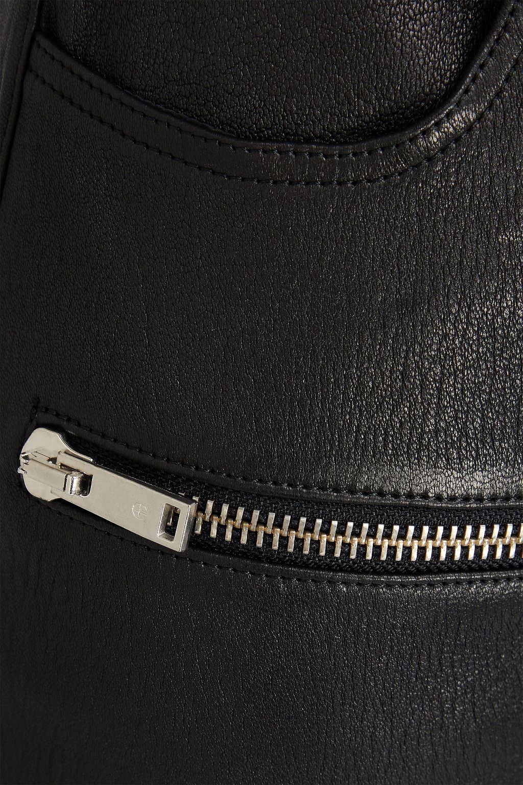 ANINE BING Remy zip-embellished leather skinny pants