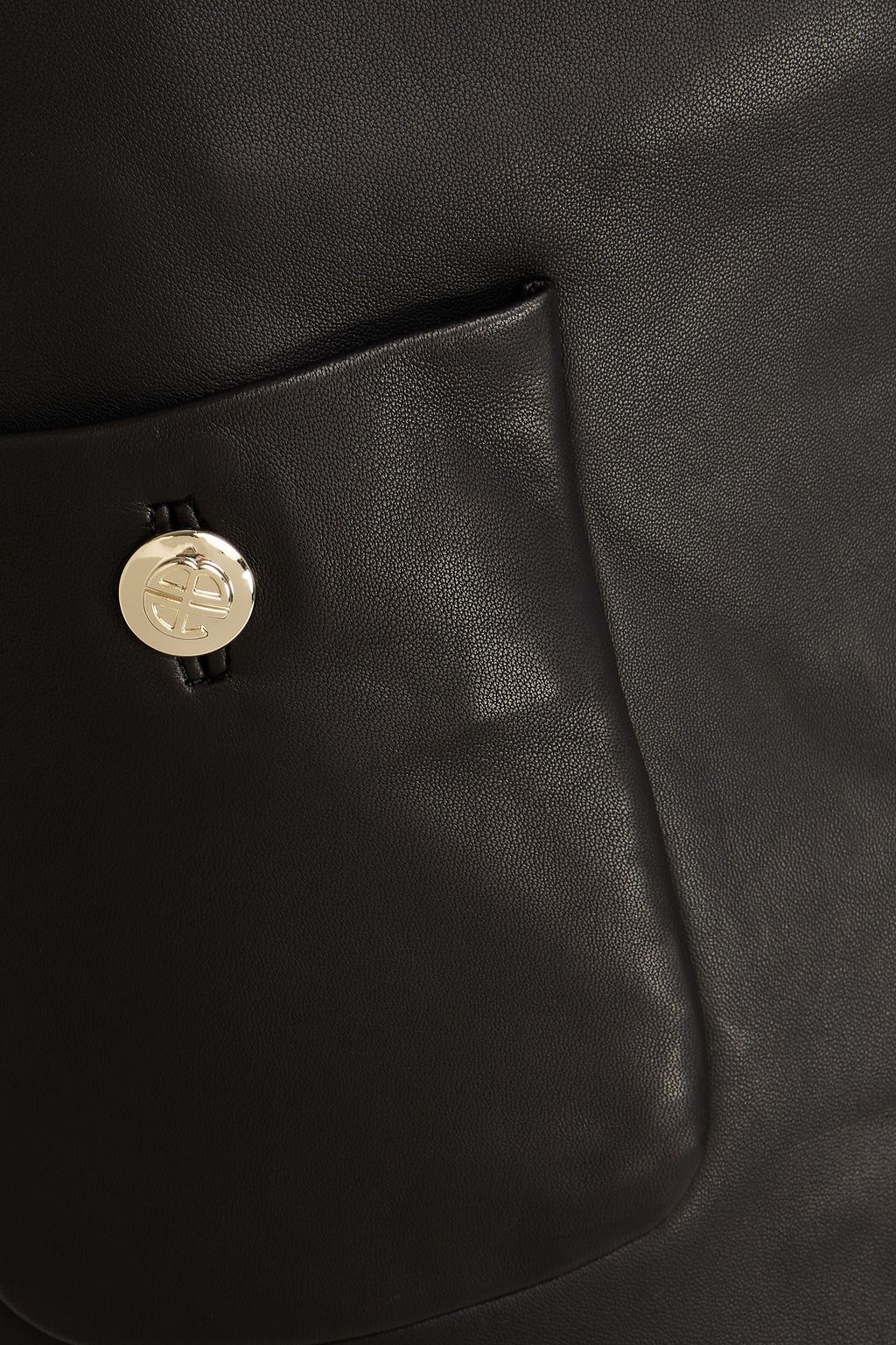 ANINE BING Leather mini skirt