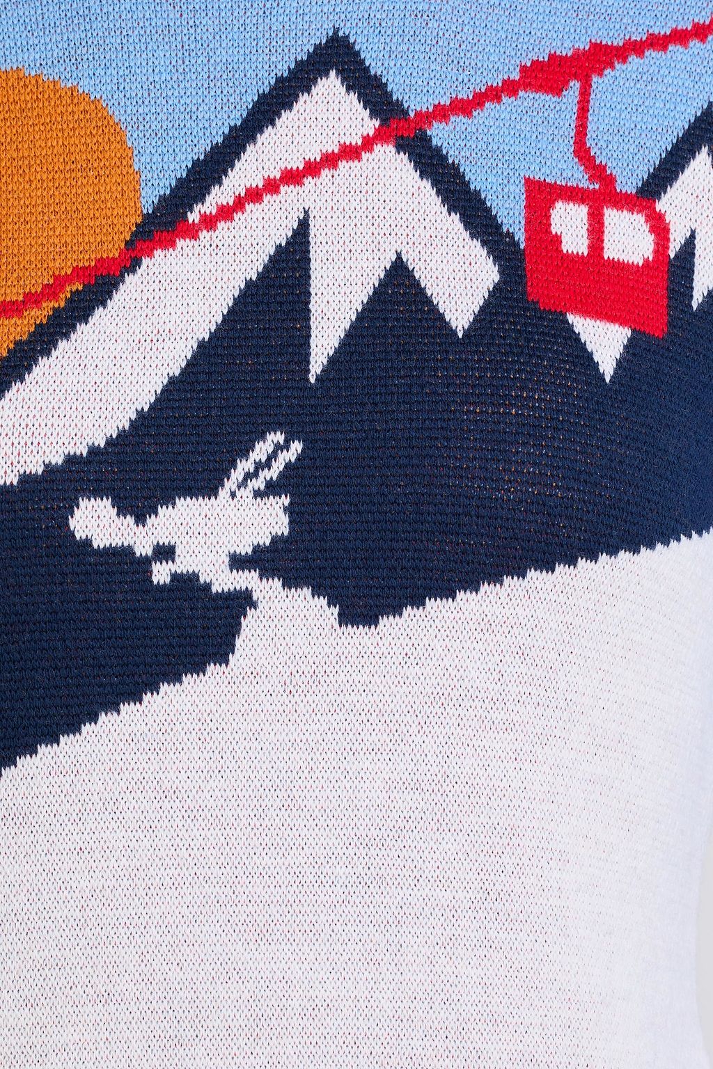 WE NORWEGIANS Intarsia merino wool turtleneck sweater