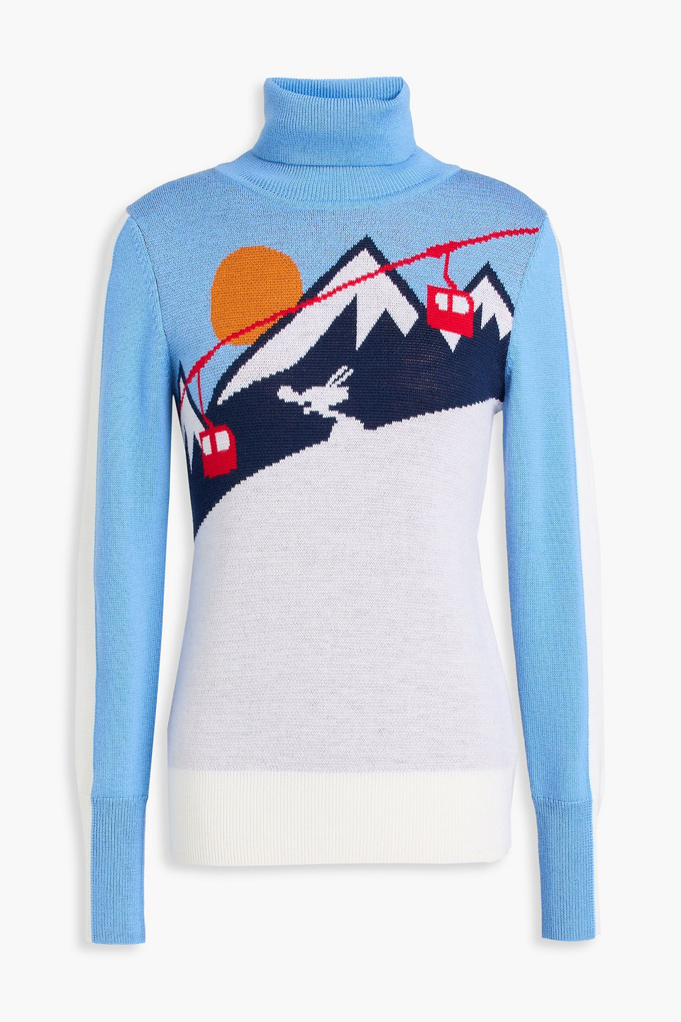 We Norwegians Intarsia Merino Wool Turtleneck Sweater In Multi