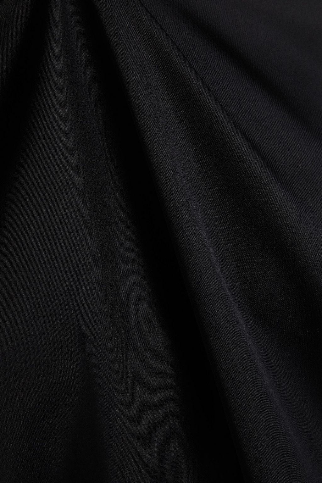 ANINE BING Josephine silk-blend satin turtleneck top