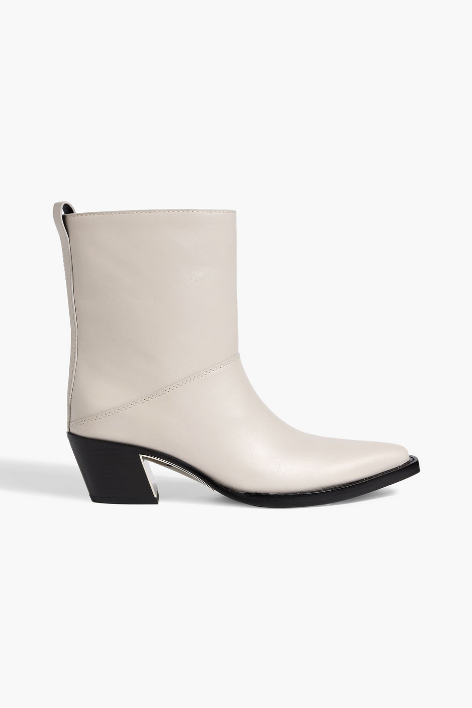 3.1 Phillip Lim Downtown Leather Ankle Boots In White