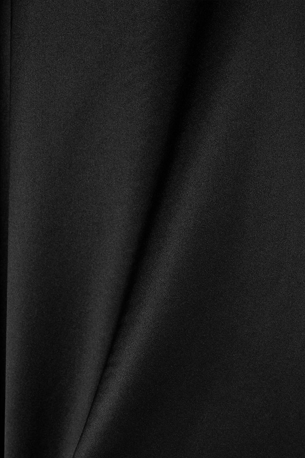 ANN DEMEULEMEESTER بلوزة بقصة ملفوفة من حرير شارموز بأربطة