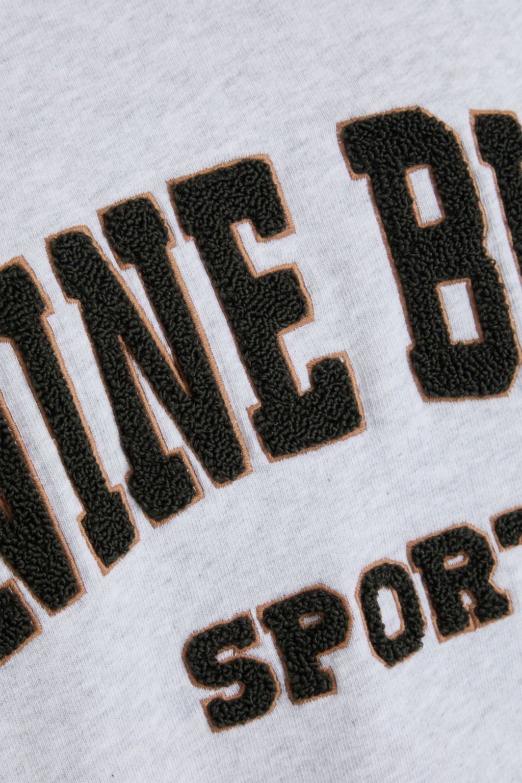 ANINE BING Oversized-Sweatshirt „Tyler“ aus Baumwollfleece mit Applikationen