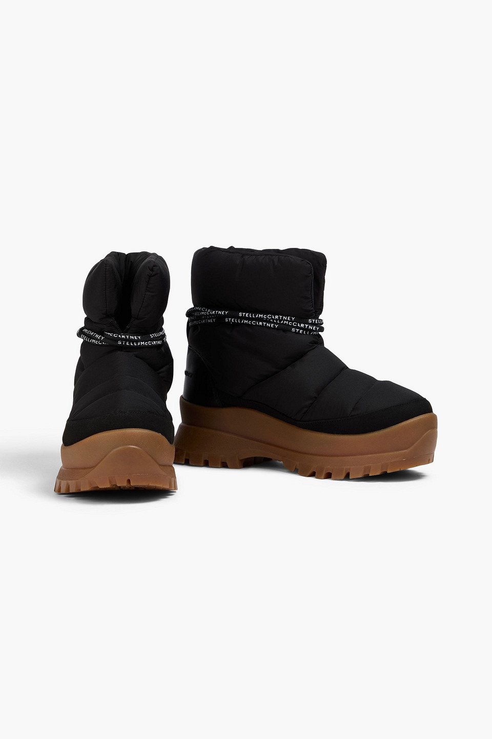  Stella Mccartney - Schneestiefel Aus Gestepptem Shell - Schwarz - Eu 35 