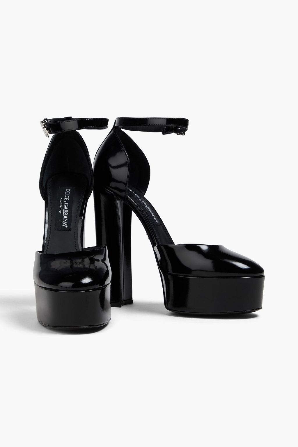 DOLCE&GABBANA Embellished leather pumps