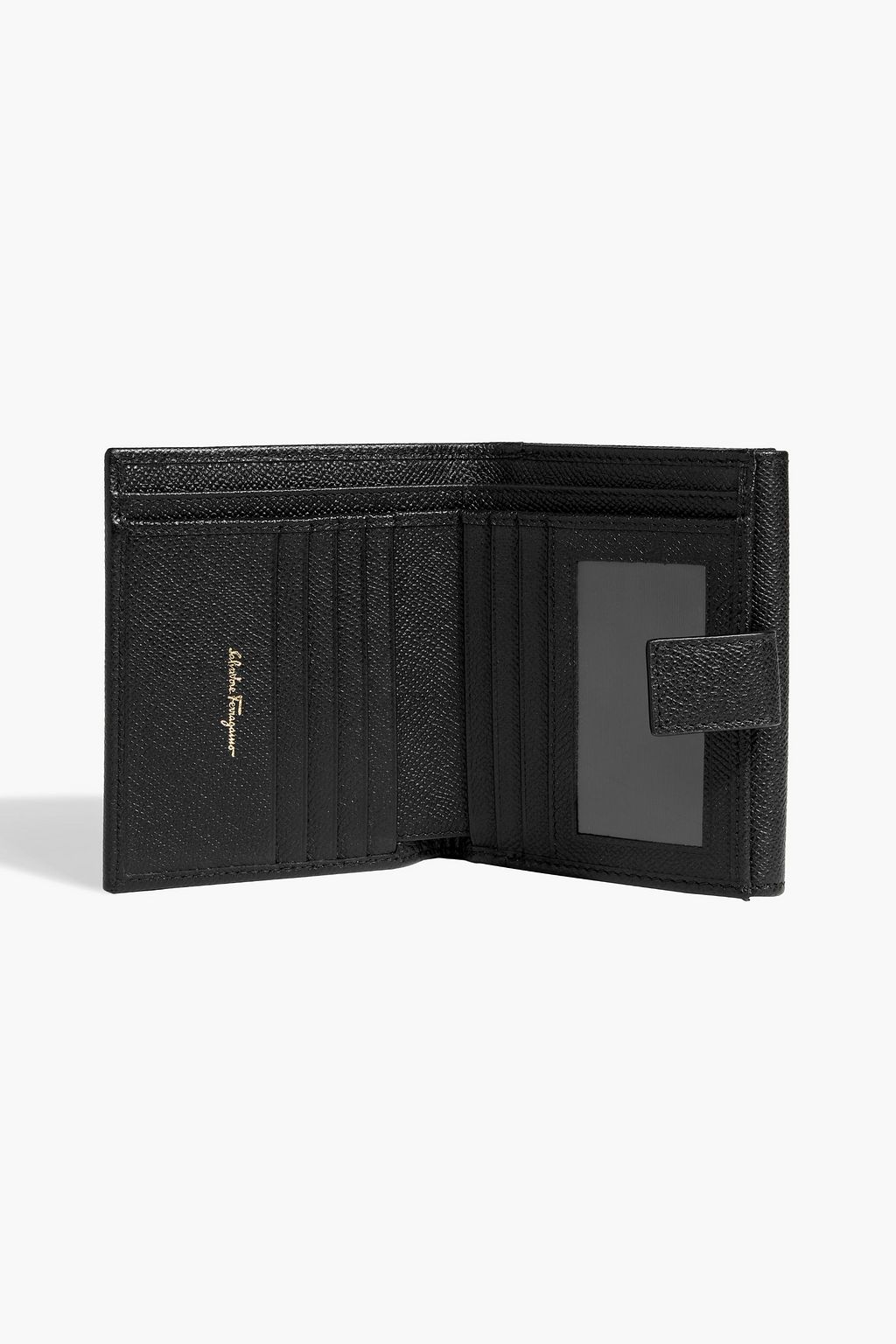 FERRAGAMO Gancini pebbled-leather wallet