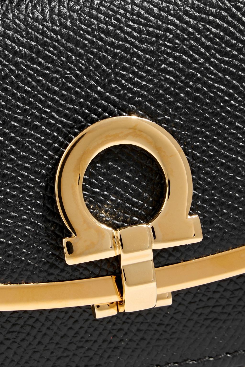 FERRAGAMO Gancini pebbled-leather wallet