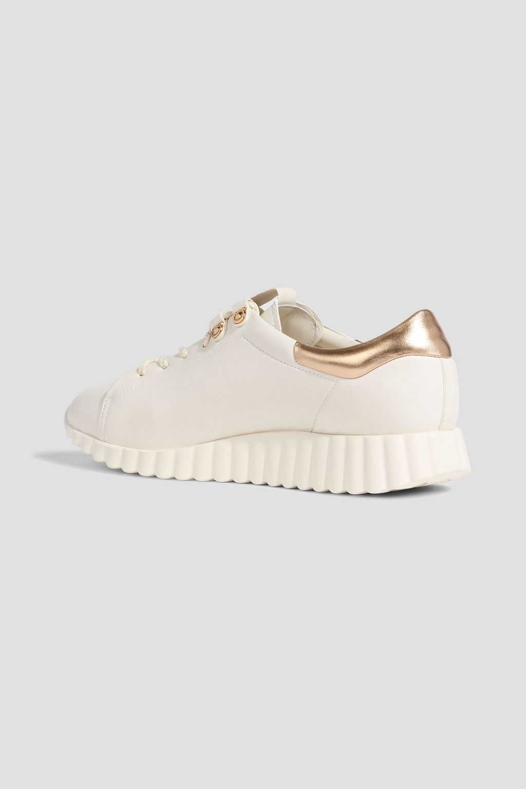 FERRAGAMO Gancini perforated leather sneakers